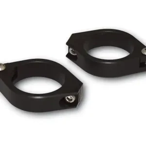 Günstig HIGHSIDER CNC Alu Standrohrschellen, 38-41 mm, schwarz, 1 Set