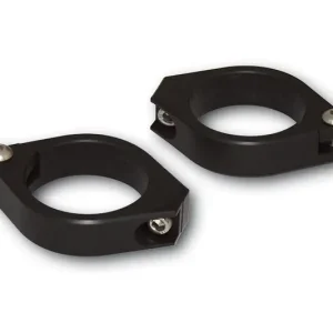 HIGHSIDER CNC Alu Standrohrschellen, 35-37 mm, schwarz, 1 Set Versand Am Gleichen Tag