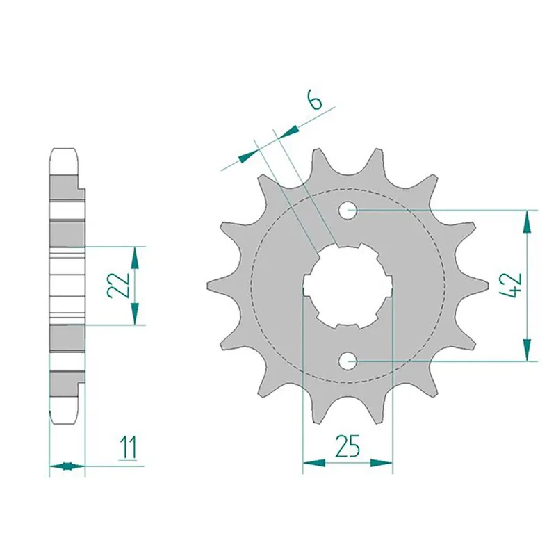 Esjot Ritzel 20505-17 #530 17 Zähne 20505.17 Kostenloser Versand
