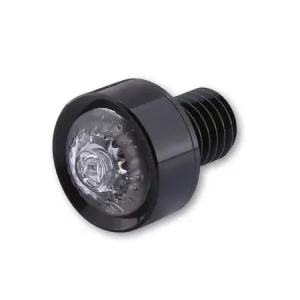 Garantierte Lieferung HIGHSIDER LED-Rücklicht Einheit MONO, schwarz, klares Glas, D. 18 mm, E-geprüft. 1 Stk.