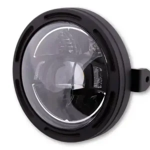 Top-Angebot 5 3/4 Zoll LED Scheinwerfer FRAME-R2 Typ 10, schwarz. Erhältlich mit seitlicher und unterer Befestigung, E-geprüft.