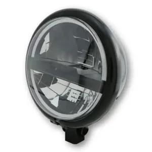 HIGHSIDER 5 3/4 Zoll LED-Scheinwerfer BATES STYLE TYP 5, schwarz, untere Befestigung, E-geprüft Sofort Bestellen