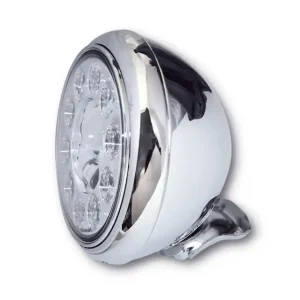 HIGHSIDER 7 Zoll LED-Scheinwerfer HD-STYLE TYP 1, Metallgehäuse, rund, untere Befestigung, E-geprüftIn verschiedenen Farben erhältlich. Versand Am Gleichen Tag