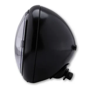 Mega-Angebot 7 Zoll LED-Scheinwerfer HD-STYLE TYP 4 mit TFL, Metallgehäuse, klares Glas, rund, untere Befestigung, E-geprüft.