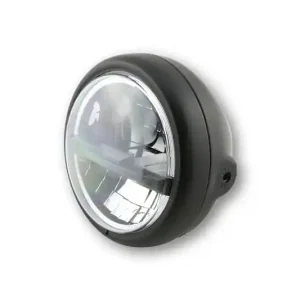 5 3/4 Zoll LED-Scheinwerfer PECOS TYP 5, schwarz matt, schwarze Blende., seitliche Befestigung, E-geprüft Kostenloser Versand