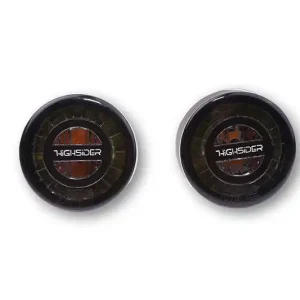 HIGHSIDER ROCKET LED Blinker/Positionslicht, schwarzes Alugehäuse, getöntes Glas, Paar, E-geprüft. Preisknaller