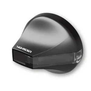 LED Lenkerendenblinker FLIGHT, schwarzes Metallgehäuse, getöntes Glas, E-geprüft, 1 Set Sonderangebot