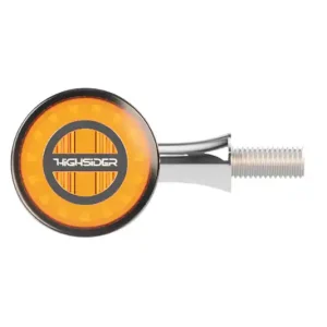 HIGHSIDER ROCKET BULLET LED Blinker – Chrom / getöntes Glas – E-geprüft (1 Paar) Preiswert