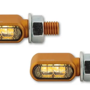 LED Blinker/Positionslicht LITTLE BRONX, getöntes Glas, E-geprüft, Paar, in verschiedenen Farben erhältlich.<br> Neuheit