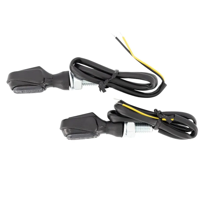 Highway Hawk LED Blinker Set "Heat" schwarz mit E-Prüfzeichen M8 Gewinde 12V1W (2 Stück) Knallerangebot
