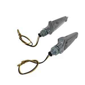 Highway Hawk Power LED-Blinker "Strunk" in Chrom E-Mark/ M8 Gewinde (2 Stk.) Begrenztes Angebot