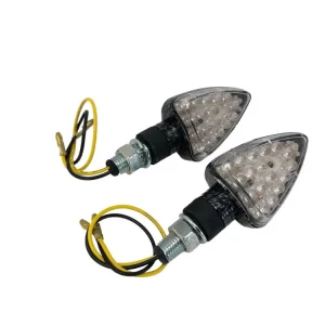 Highway Hawk LED Blinker Set "Arrow" carbon optik E-Markierung / M10 Gewinde (2 Stück) Mega-Angebot