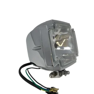 Highway Hawk Hauptscheinwerfer "Gothic" mit E-mark H4 12V605W M10 - Chrom Markenprodukt