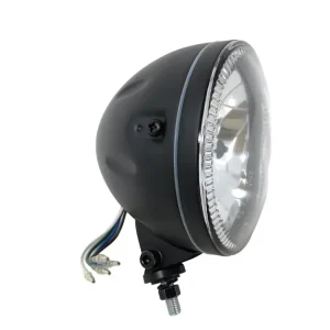 Schneller Versand Highway Hawk Hauptscheinwerfer mit LED-ring mit E-Mark - 145 mm (5 3/4'') H4 12V605W 3 schwarz (1 Stk.)