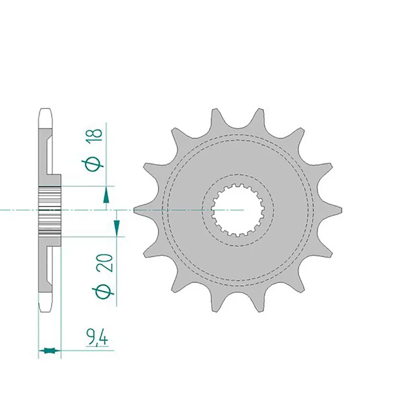 AFAM Ritzel #520 12 Zähne 20205-12 Abverkauf