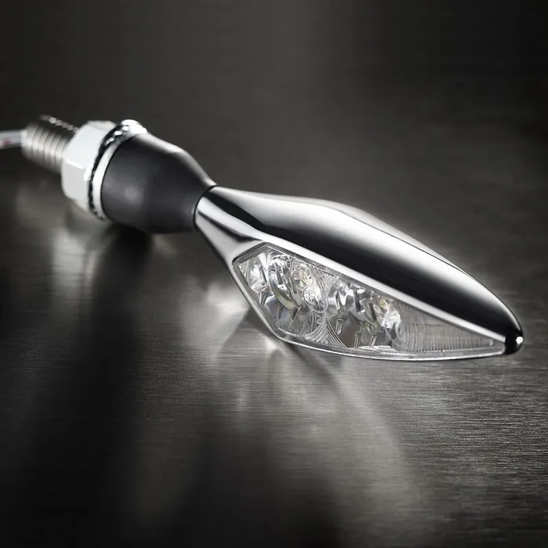 Kellermann Rhombus PL Chrom – LED Blinker mit Positionslicht für Motorrad vorne rechts Sichere Zahlung