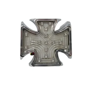 Highway Hawk LED-Rücklicht "Gothic" mit Fahr-, Bremslicht, Kennzeichenbelechtung mit Kennzeichenh. mit E-Mark Solange Der Vorrat Reicht