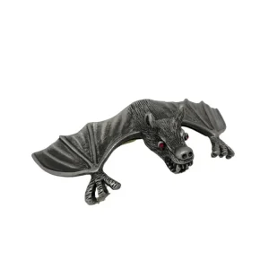 Highway Hawk Ornament "Fledermaus" in old silver für 100mm breite Lampenschirme (1 Stk.) Schneller Versand