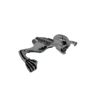 Highway Hawk Ornament "Skull large" old silver für 100mm breite Lampenschirme- 1 Stück Preiswert