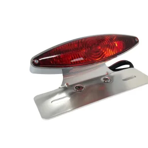 Highway Hawk Rücklicht "Tech Glide" komplett mit Alu-Kennzeichenhalterung mit E-Prüfzeichen (1 Stk.) Schneller Versand