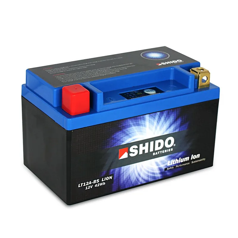 Shido Batterie 12V 3,5AH9.5AH YT12A-BS Lithium-Ionen 51218 LT12A-BS LION -S- Markenprodukt