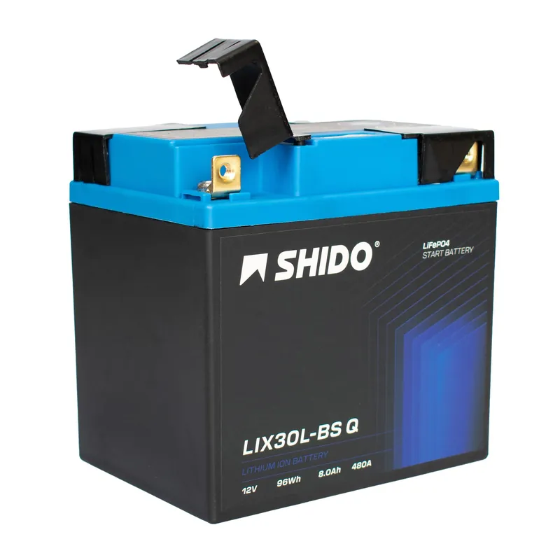 Direktkauf Shido Batterie 12V 8,2AH30AH YIX30L-BS Lithium-Ionen 4 Anschlusse LIX30L-BS Q LION -S-