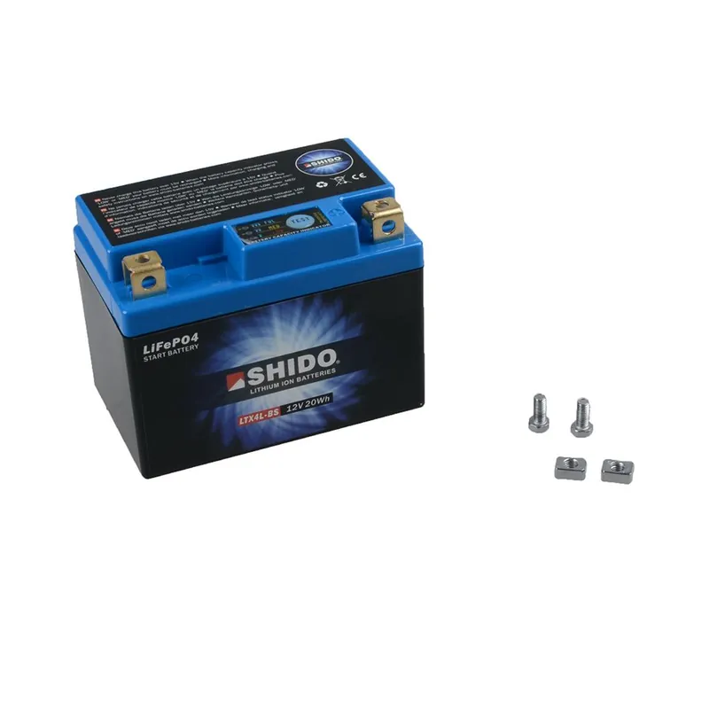 Shido Batterie 12V 1,6AH3AH YTX4L-BS Lithium-Ionen 50314 LTX4L-BS LION -S- Preis Gesenkt