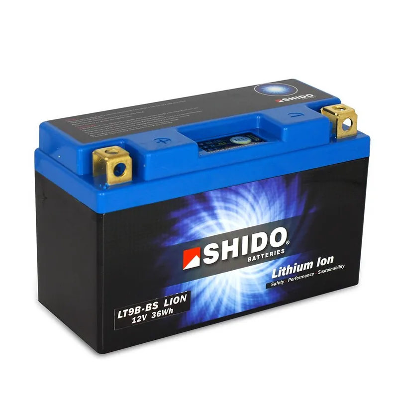 Shido Batterie 12V 3AH8AH YT9B-BS Lithium-Ionen LT9B-BS LION -S- Günstig