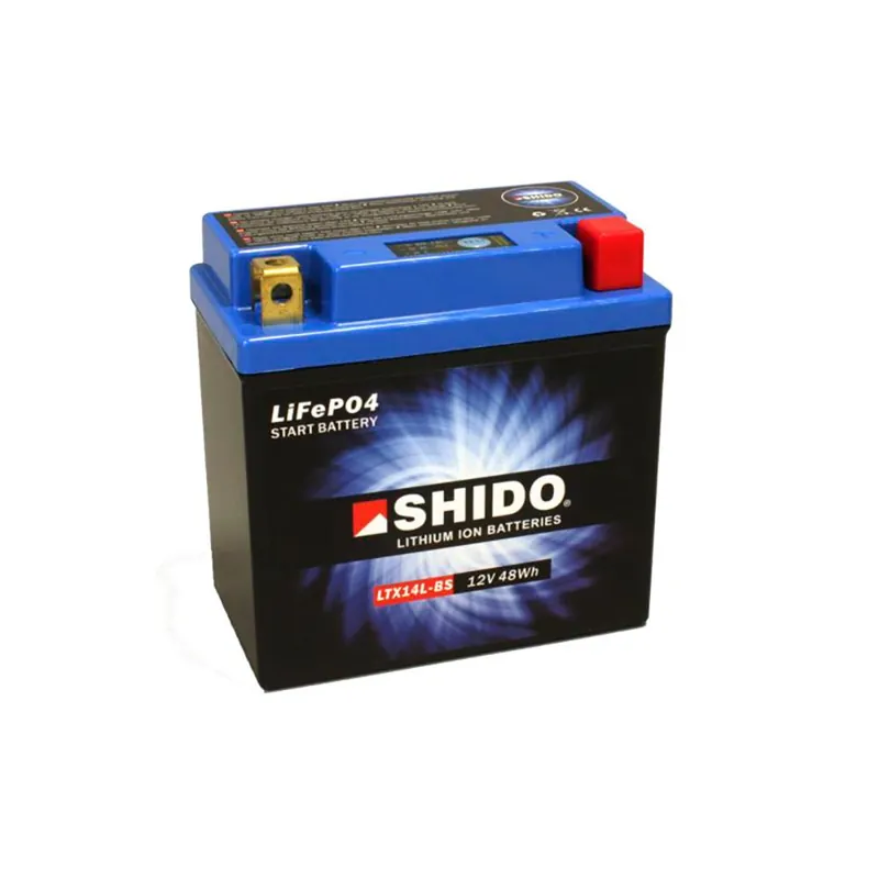 Echt Shido Batterie 12V 4,0AH12AH YTX14L-BS Lithium-Ionen LTX14L-BS LION -S-