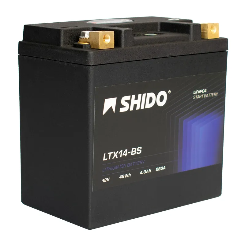 Wochenendangebot Shido Batterie 12V 4AH12AH YTX14-BS Lithium-Ionen 51214 LTX14-BS LION -S-