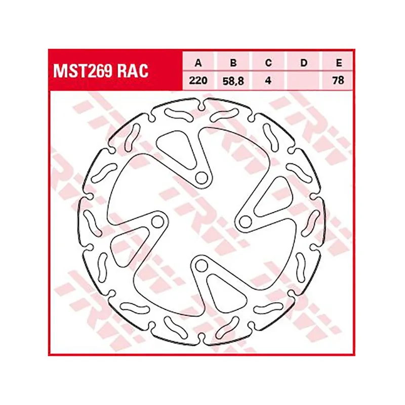 Sichere Zahlung TRW Bremsscheibe MST269RAC