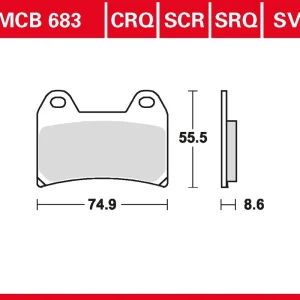TRW Bremsbelag Hyper Carbon MCB683CRQ Beliebt