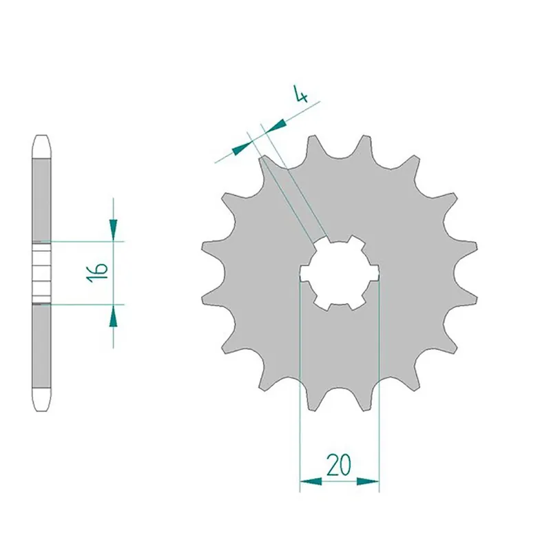 Top-Angebot Esjot Ritzel 30100-14 #420 Sport 14 Zähne 50-13007-14S