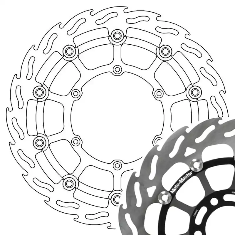 Angebot Moto-Master Bremsscheibe Flame vorn links schwimmend mit ABE 112056