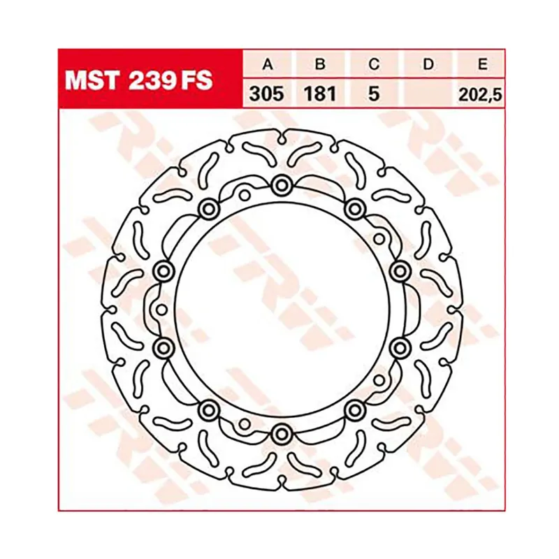 Preiswert TRW Bremsscheibe Floating System MST239FS