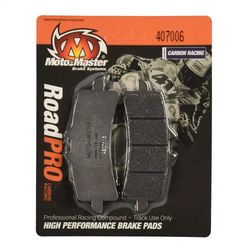 Zertifiziert Moto-Master Bremsbelag RoadPRO Carbon Racing ohne ABE 407006