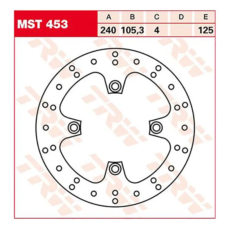 TRW Bremsscheibe MST453 Sonderangebot