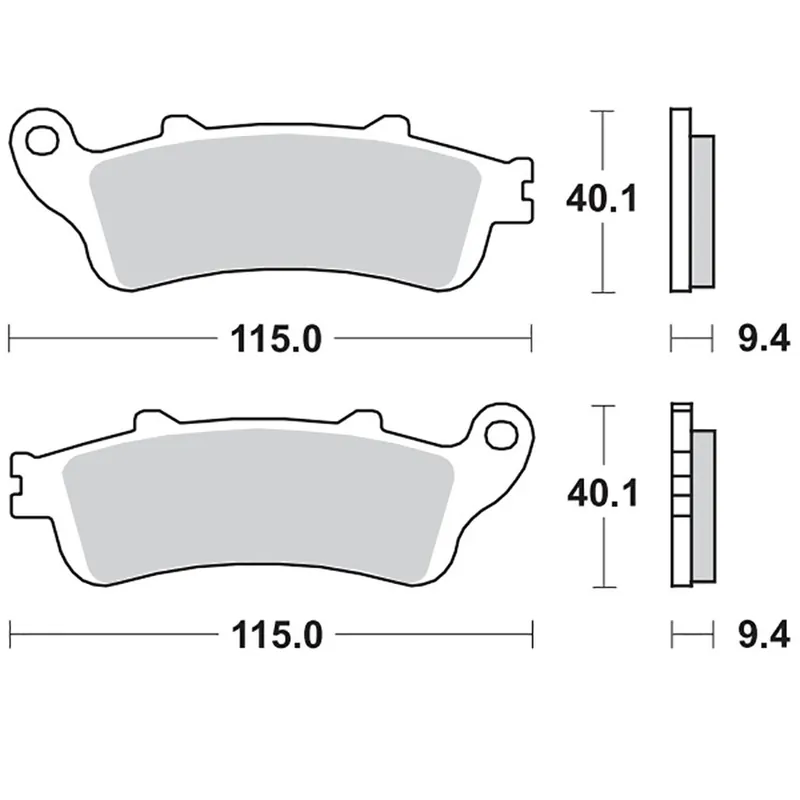 Versand Am Gleichen Tag Moto-Master Bremsbelag RoadPRO Sinter hinten 404602