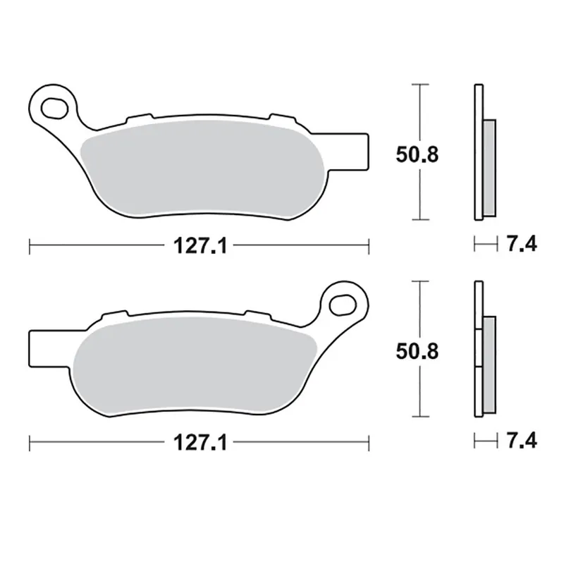 Preisknaller Moto-Master Bremsbelag RoadPRO Sinter hinten 412102