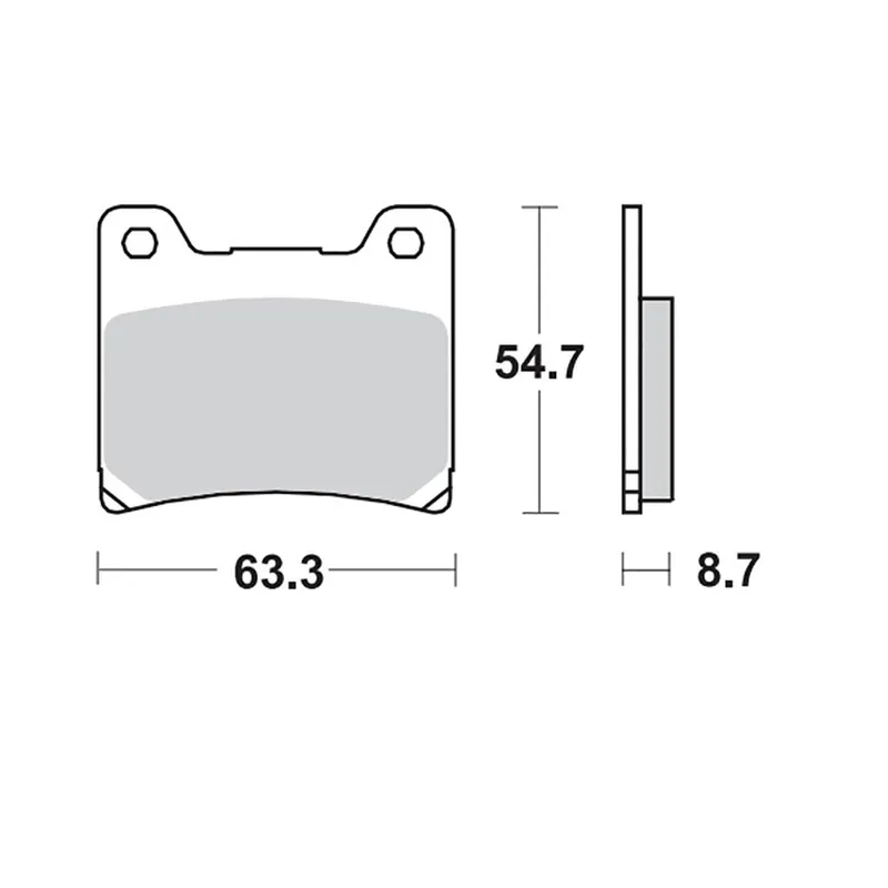 Moto-Master Bremsbelag RoadPRO Sinter hinten 401802 Neu