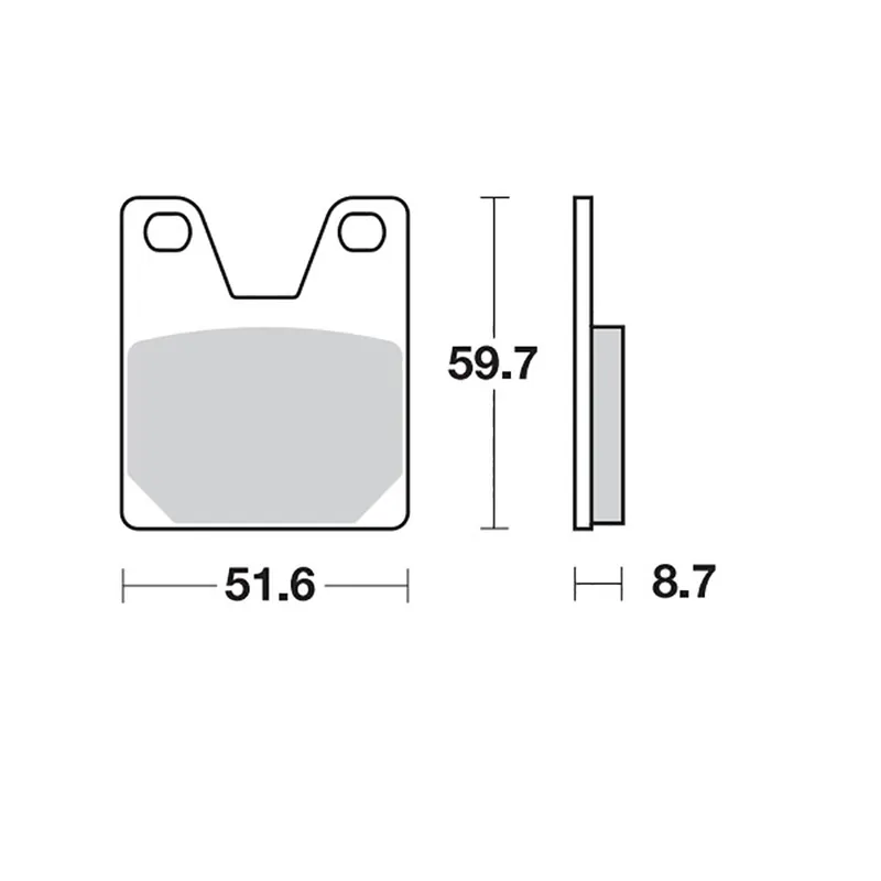 Moto-Master Bremsbelag RoadPRO Sinter hinten 404902 Kostenloser Versand