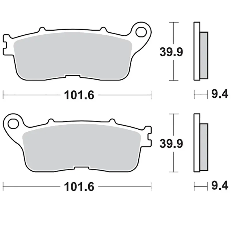 Moto-Master Bremsbelag RoadPRO Sinter hinten 407802 Saisonangebot