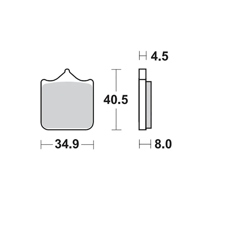 Moto-Master Bremsbelag RoadPRO Sinter vorn 407501 Bestpreis