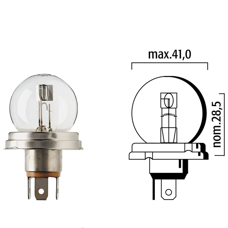 Floesser Lampe Flösser 12V 45/40W P45t klar 3940 Markenware