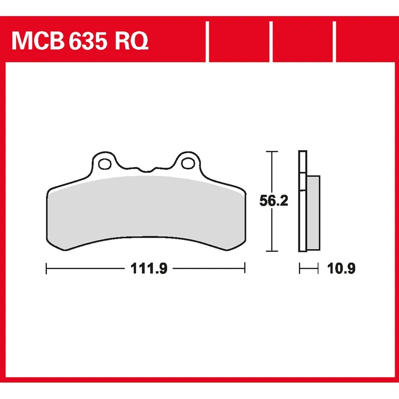 Neue Ware TRW Bremsbelag organisch Racing MCB635RQ