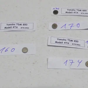 Solange Der Vorrat Reicht Yamaha TDM 850 4TX Motor Ventile Shim Set 156 160 170 170 171 174