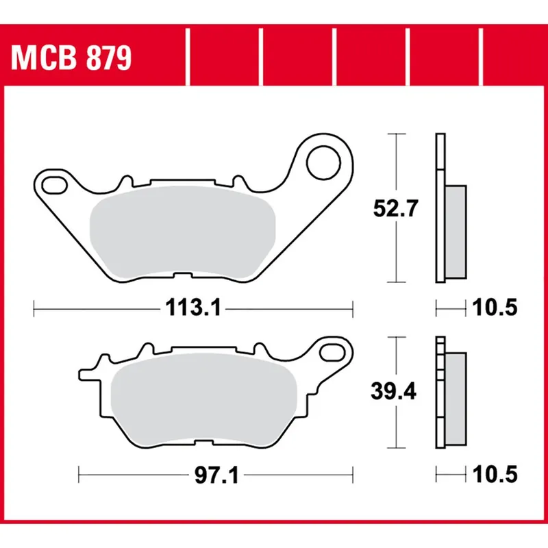 TRW Bremsbelag organisch MCB879 Neue Ware