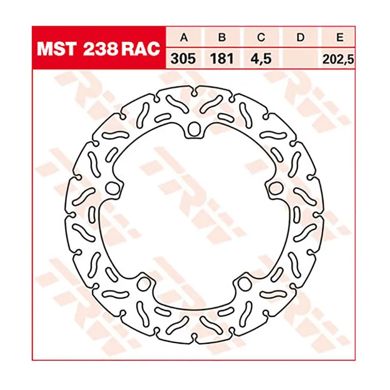 TRW Bremsscheibe MST238RAC Gratis Versand