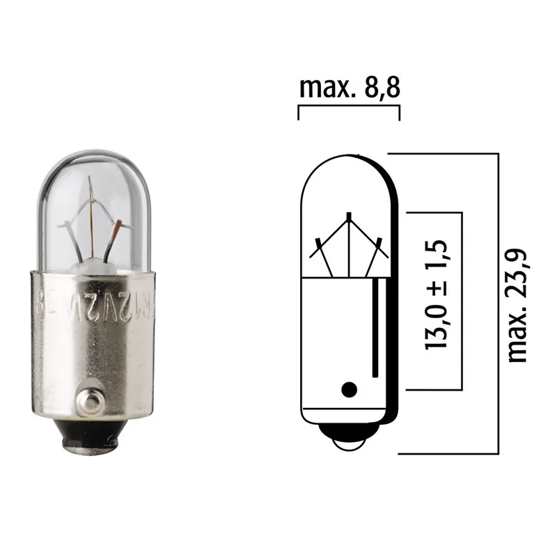 Ausverkauf Flösser Lampen 12V 3W BA9s VPE10 3038