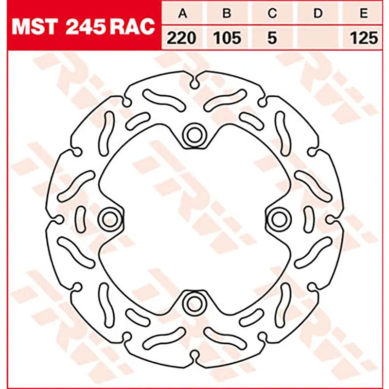 Neu TRW Bremsscheibe MST245RAC